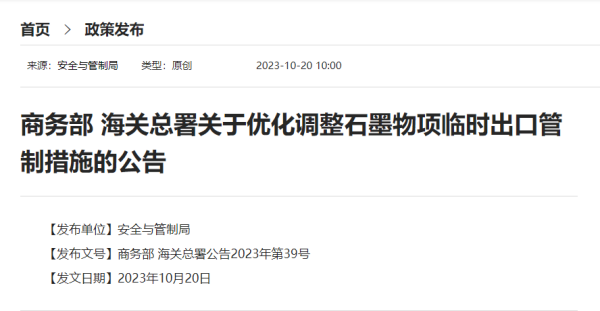 石墨一时出口管造措施有哪些？