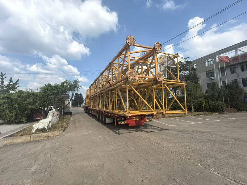 南阳hy590海洋之神检测中心承运超大件塔吊陆路跨境至乌兹别克斯坦