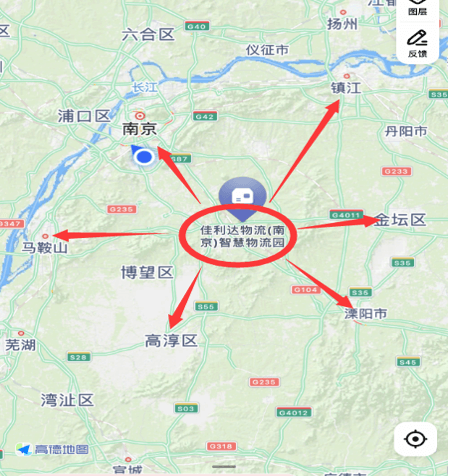 漯河溧水hy590海洋之神检测中心智慧物流园区位图